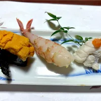 ⑧1月15日・［寿司🍣会席コース☺️］・お寿司❣️（ウニ・エビ・フグ）|山勝さん