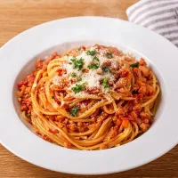 大豆のお肉で作るミートソーススパゲッティ|マルコメ キッチンさん