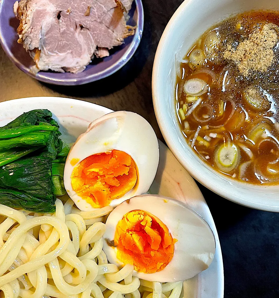 煮豚の残りを使ったお家つけ麺|DKさん