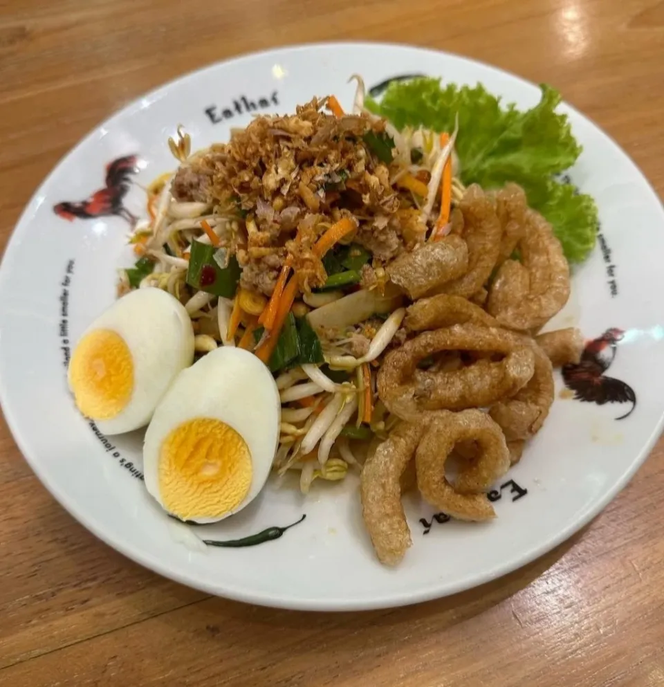 Spicy Rice Vermicelli Salad w/ Pork for Dinner 🌶🌶🥗🤤|An'leeさん