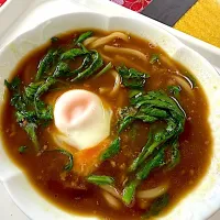菊菜たっぷりカレーうどん| プクママさん