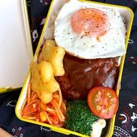 目玉焼ハンバーグ弁当