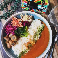 副菜モリモリと海老のカレー|はるなさん