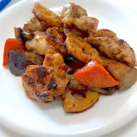 鶏と野菜の黒酢炒め♫wwwww|Yoshihiro Andoさん
