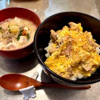 親子丼と粕汁|nao子さん