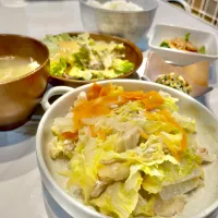 豚こまと白菜のミルフィーユ煮|ぎんさん