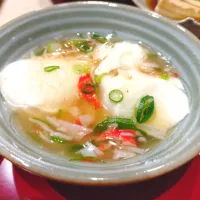 おぼろ豆腐のカニカマあん