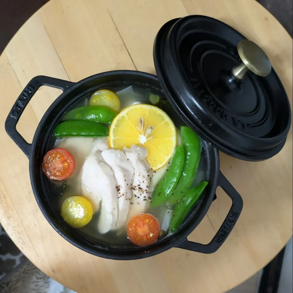 あるもんで鍋／ホエーdeサラダチキン|mi_neneco♪さん