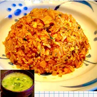 今日のランチは                                                              「キムチ炒飯 & 豆苗みそ汁」|mottoさん