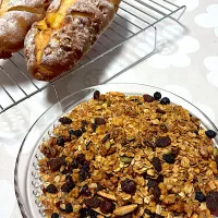 ☆明日の朝パン☆ パンとフルーツグラノーラ|hamamaさん