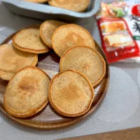 米粉と豆腐のしっとりパンケーキ（栗の渋皮煮の煮汁入り）|morimi32さん