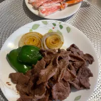 今夜は牛タンと蟹|めんちゃんさん