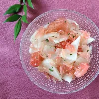 チャンドラポメロとかぶのサラダ