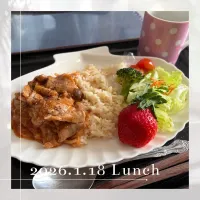 ハッシュドポークガーリックライス添え|いのっちさん