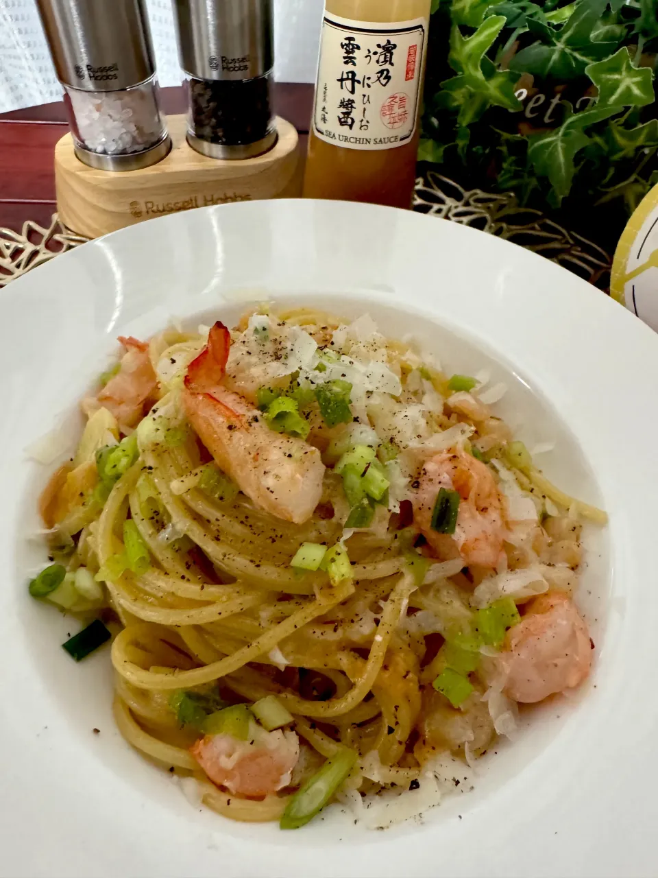 雲丹醬とえび醬でクリームパスタ🍝|🌺🌺Foodie🌺🌺さん