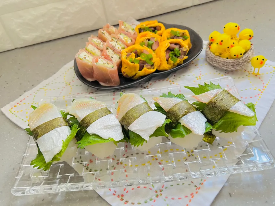 「小鯛の笹漬けのにぎり寿司」|バシュランさん