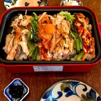 晩ごはん♯鯖ビビンバ♯ブルーノ♯ホットプレート|小松菜さん