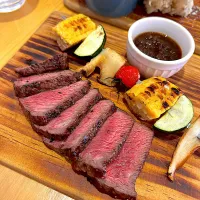 牛イチボの炭火焼きステーキ|ATSUMIさん