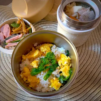 Snapdishの人気料理写真:アッチさんの料理　菜の花ごはん