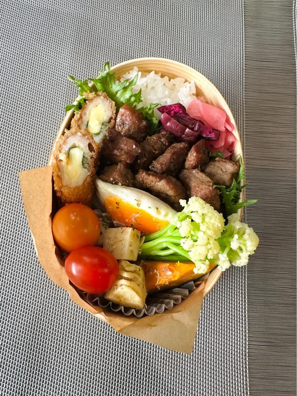 "豚味噌焼き"息子弁当|kazuさん