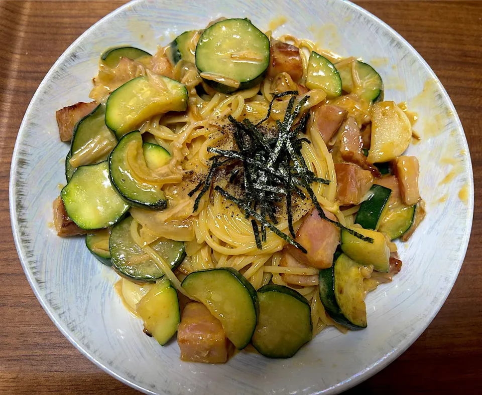 具沢山カルボナーラ|カズさんさん