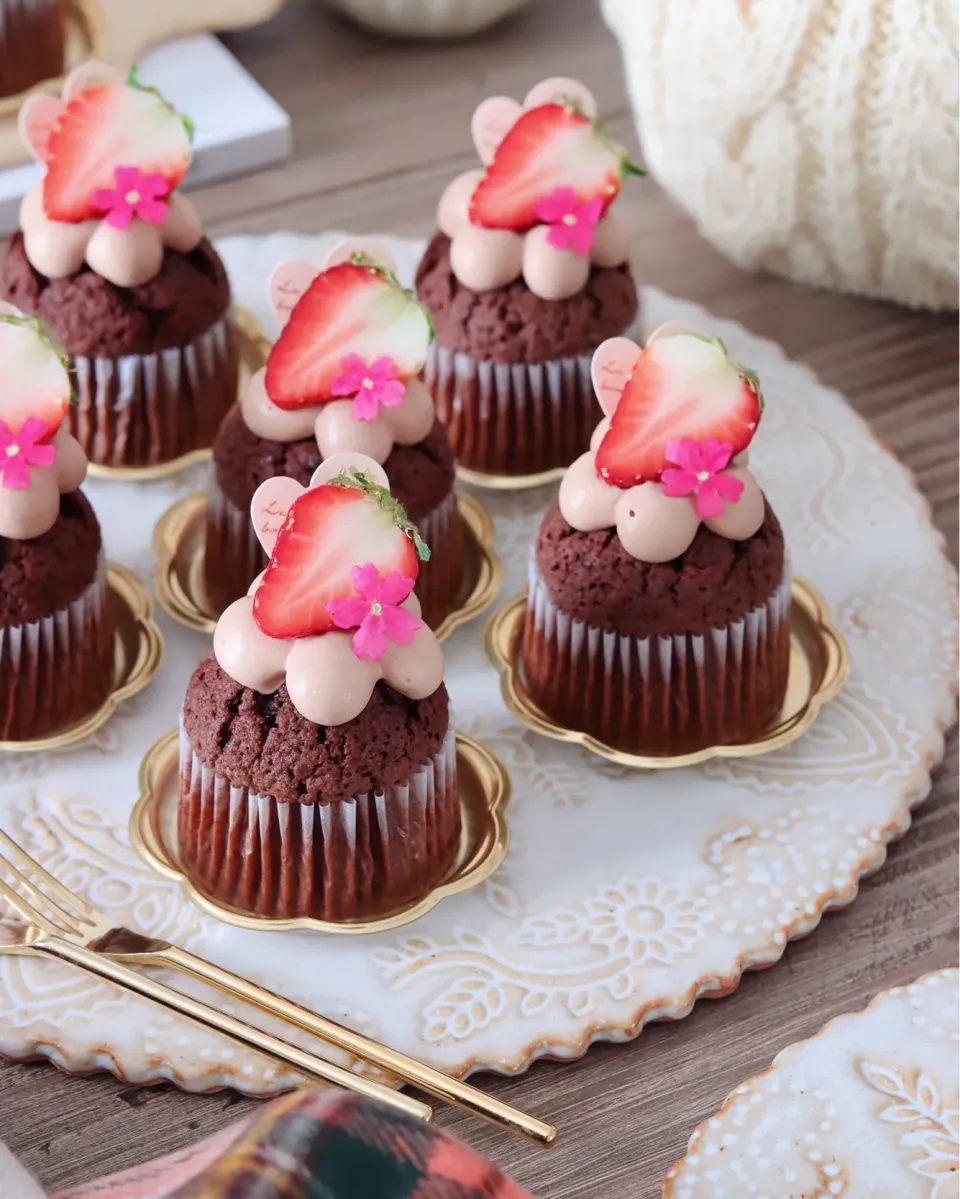 チョコカップケーキ🍫|moeさん