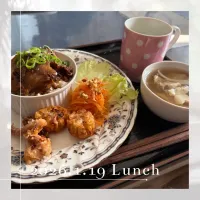 とろ焼豚カフェ風ランチプレート|いのっちさん