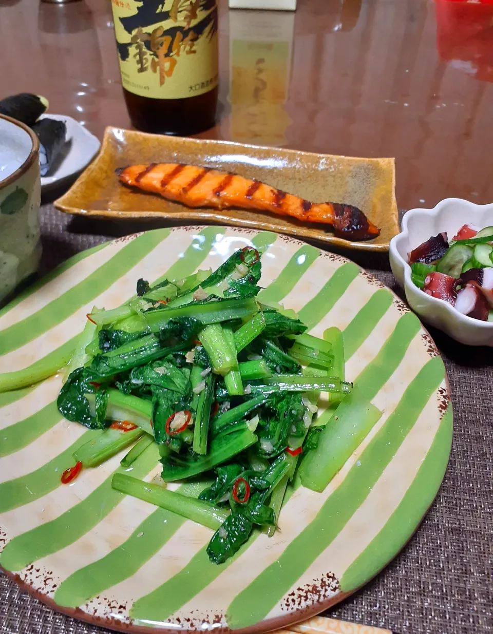 小松菜のペペロンチーノ🌿|びせんさん