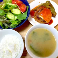 夕飯 ハンバーグ|ふわふわさん