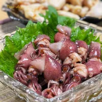 ホタルイカ　初物😊