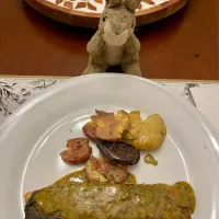 2026/1/19   鮭のシェルムーラソース（プリザーブド・レモン使用）Salmon with Chermoula Sauce