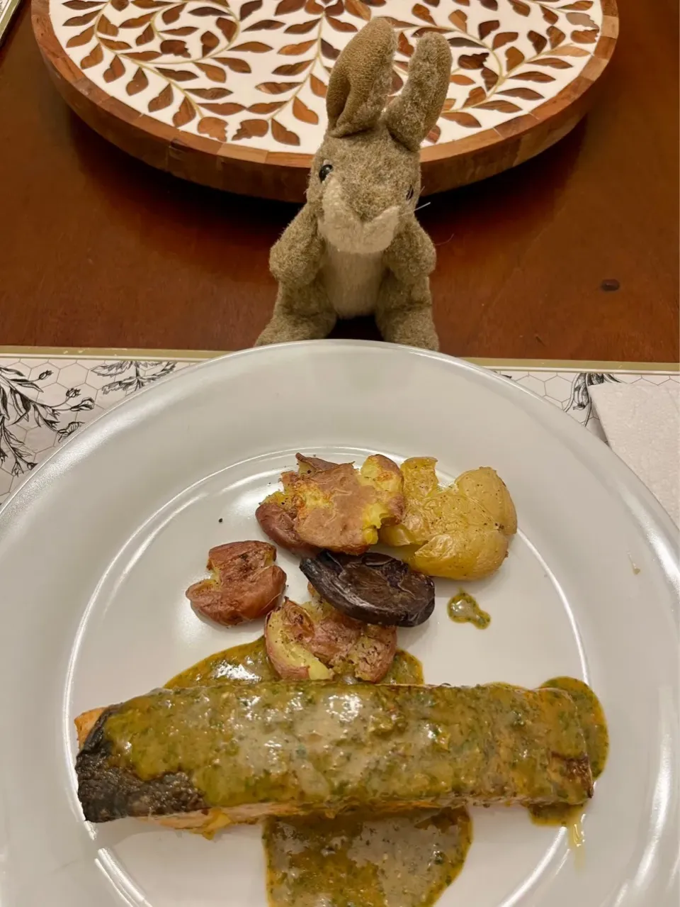 2026/1/19   鮭のシェルムーラソース（プリザーブド・レモン使用）Salmon with Chermoula Sauce|21 Boys & 野鳥さん