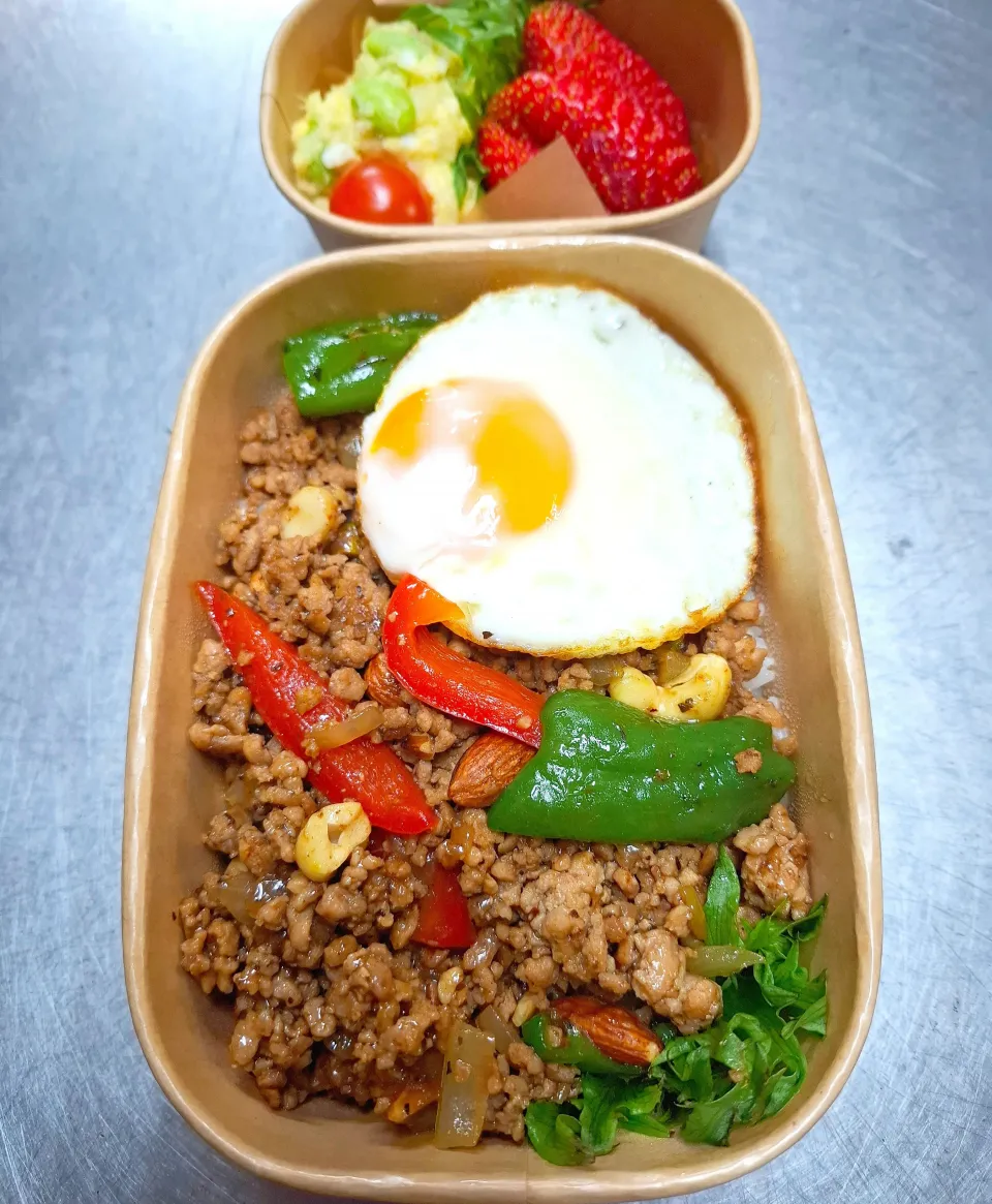 🐷ガパオライス弁当🐷|ゆきさんさん