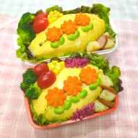 オムそば弁当♥|みちゅあしさん