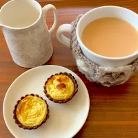 エッグタルトとディンブラのミルクティー【本日の紅茶】|紅茶とお菓子と時々ごはんさん