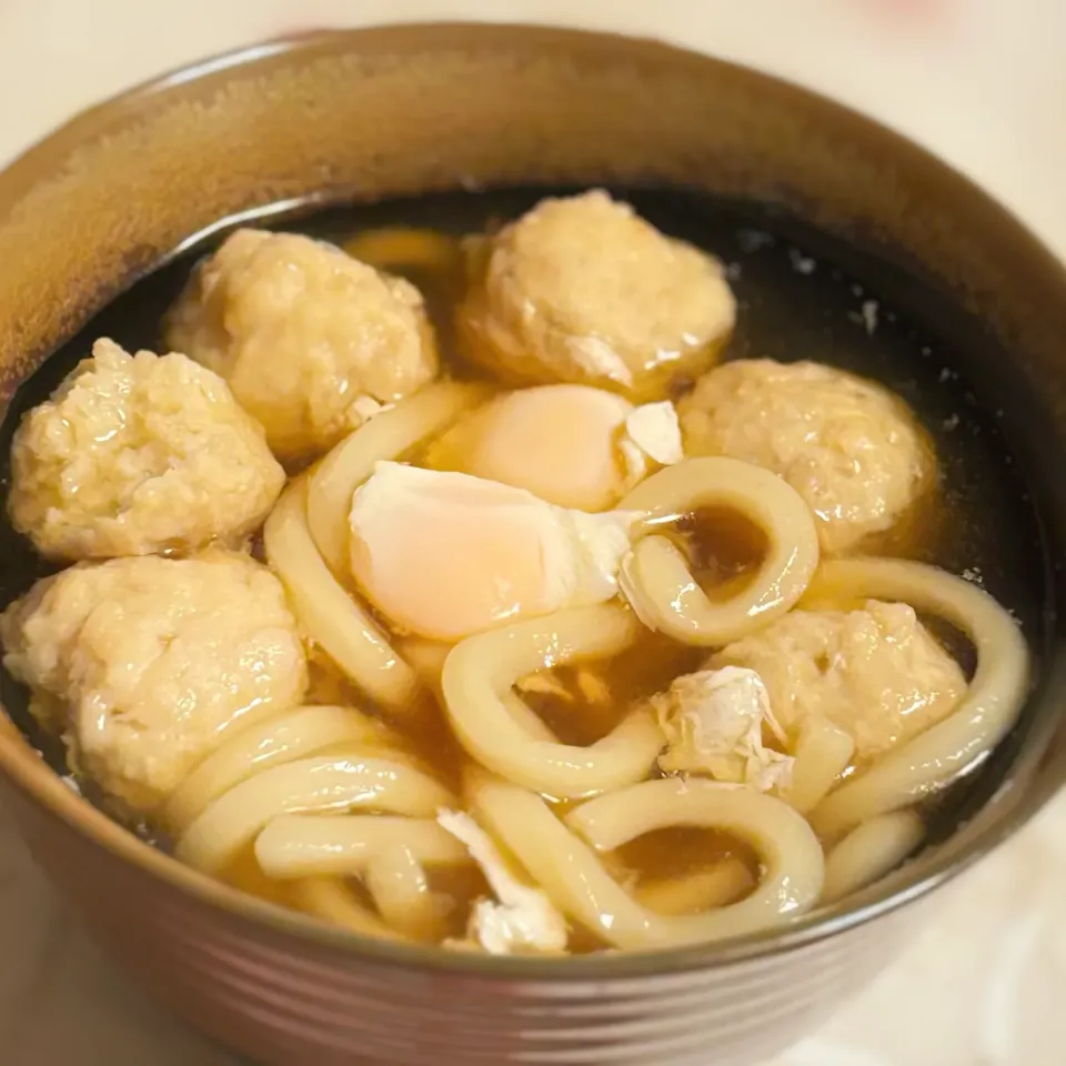 鶏団子うどん|ももさん