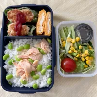 ピーマンの肉詰め弁当| ひぐっちさん