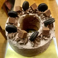 お誕生日ケーキ米粉ココアシフォン|hatabowwyomeさん