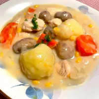 具が大きいクリームシチュー|めんちゃんさん