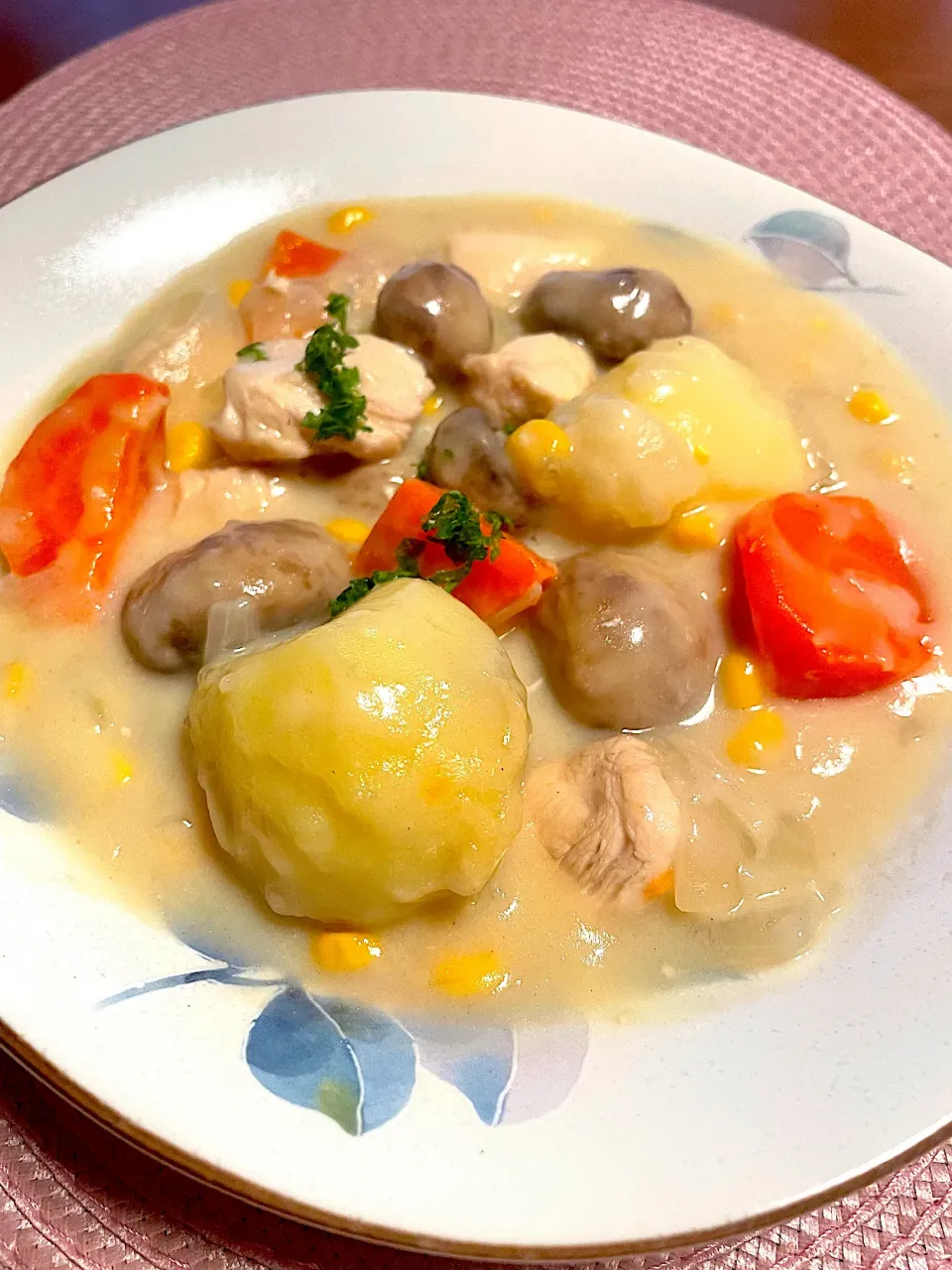 具が大きいクリームシチュー|めんちゃんさん