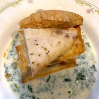 メカジキのミルフィーユ　ほうれん草のホワイトソース| pranzoさん