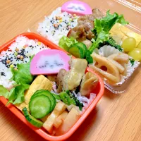 夫と次女のお弁当🍱🍙|シズソラさん