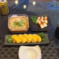 今夜の娘と晩酌ごはん🍻🏮