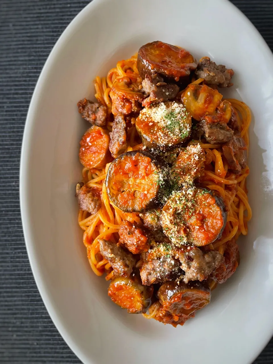 サルシッチャとナスのパスタ|アッチさん