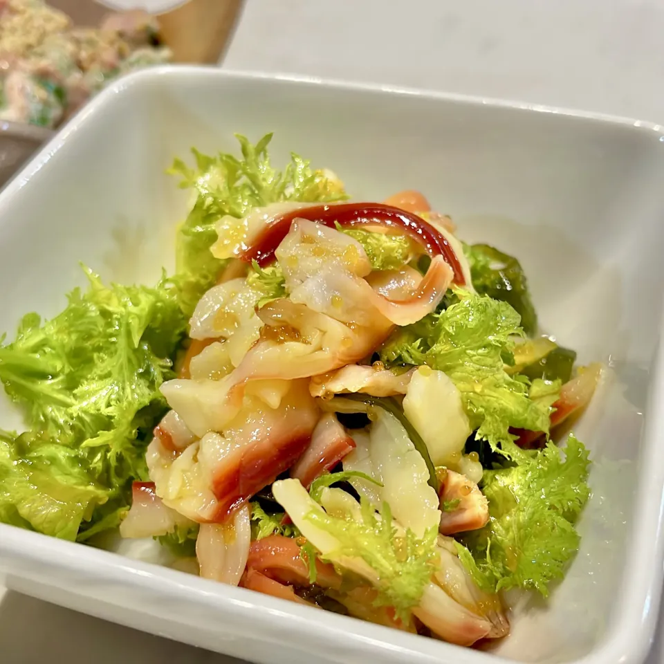 北寄貝のサラダ|ぎんさん