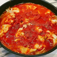 鶏むね肉のトマト蒸し煮|アスママさん