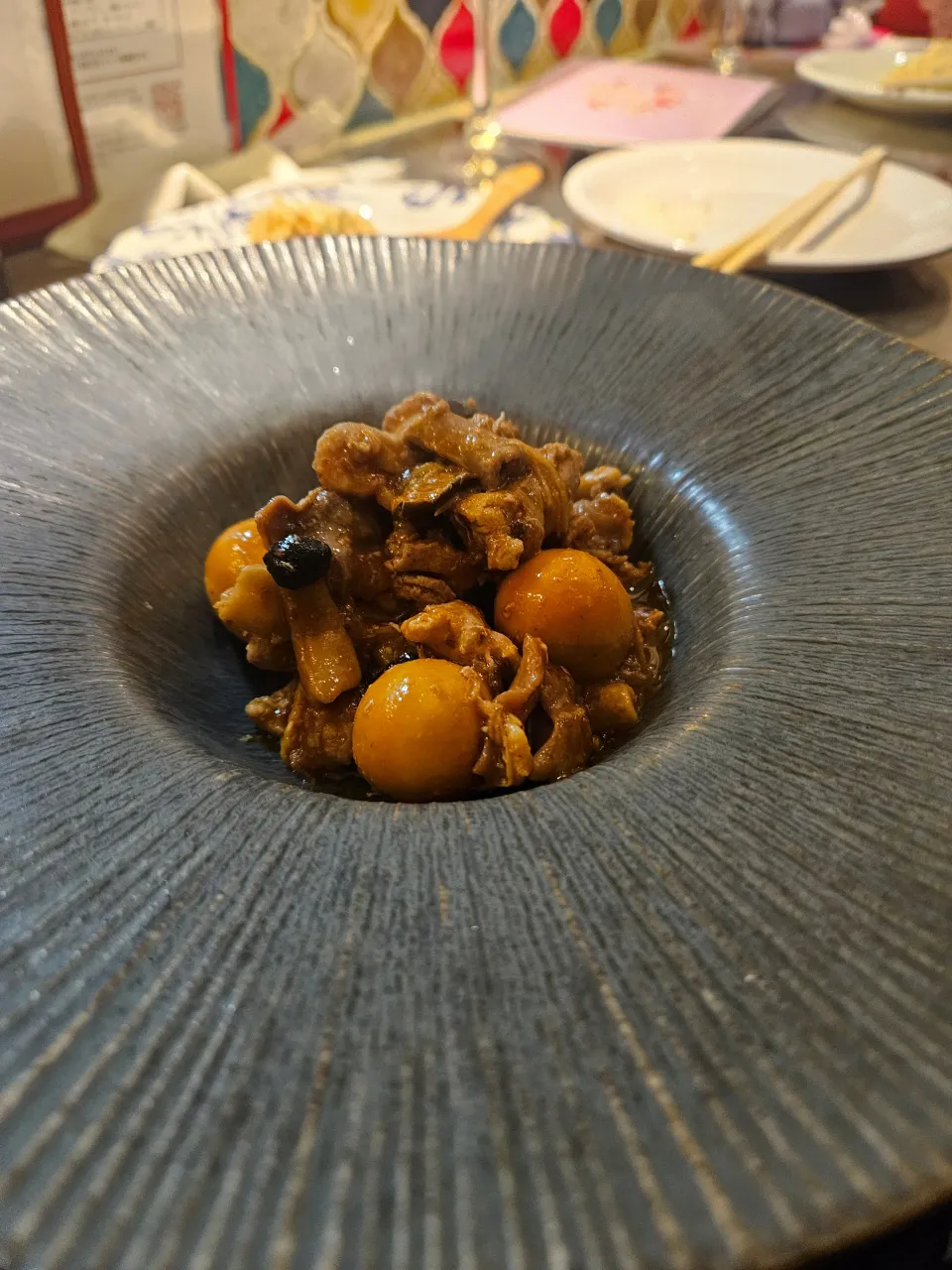 鳥モツのシェリービネガーと生姜の煮込み|nzmstさん