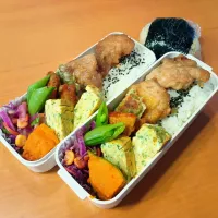 次男弁当&おにぎり|tamagomagomagoさん