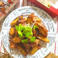 Yummy！ガーリックペッパーでベーコンとポテト炒め