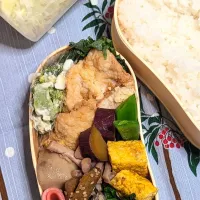 本日のお弁当〜鶏天弁当